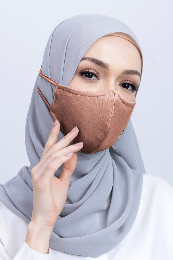 Jovian | Classic Hijab Mask In Camel (7236326719638)