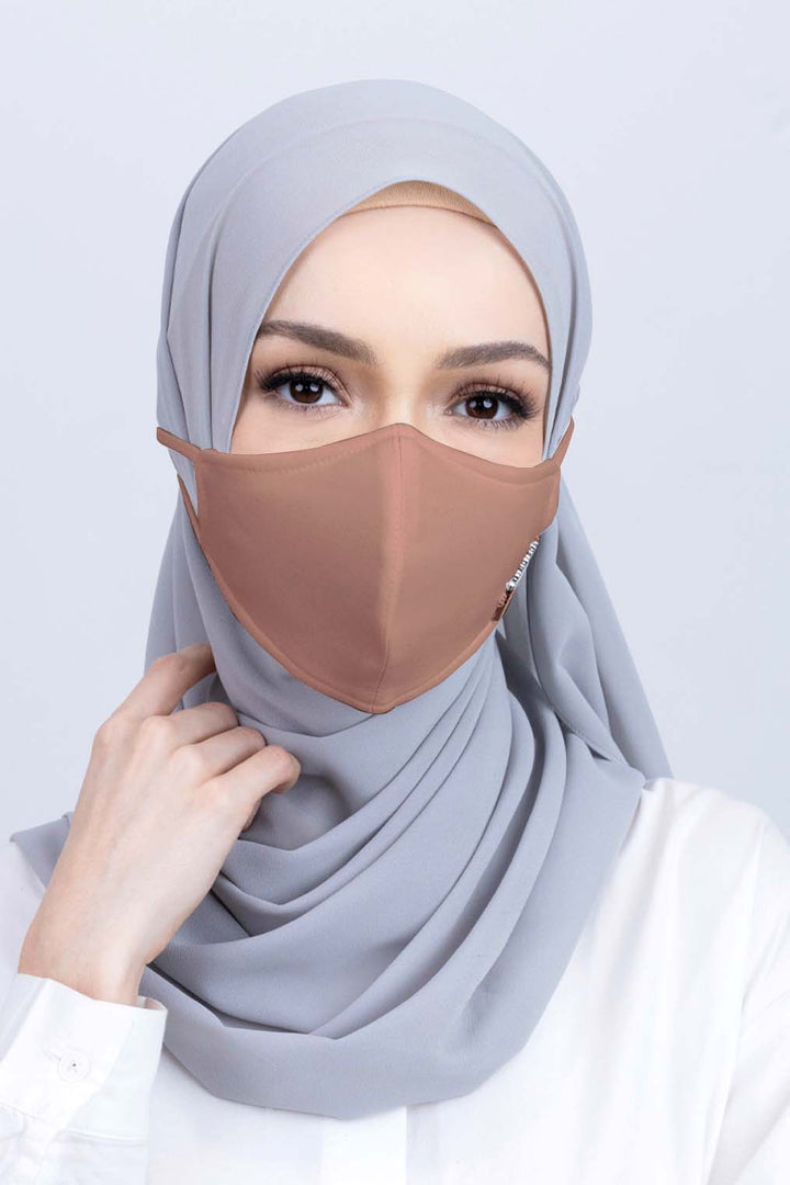 Jovian | Classic Hijab Mask In Camel (7236326719638)