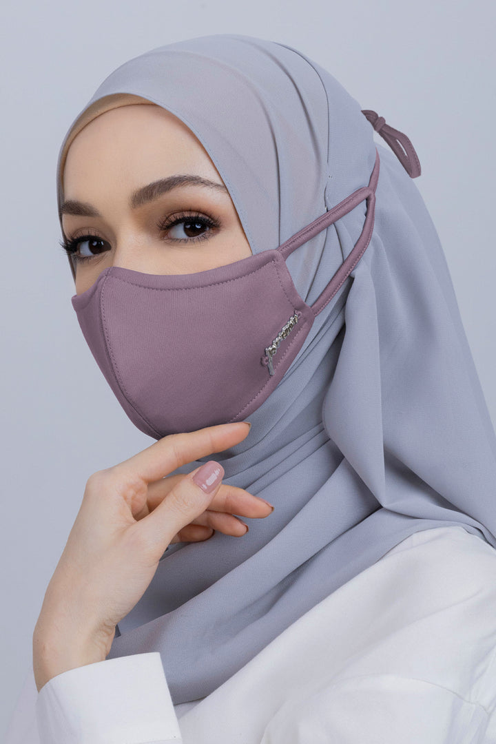 Jovian | Classic Hijab Mask In Mauve (7566593622246)