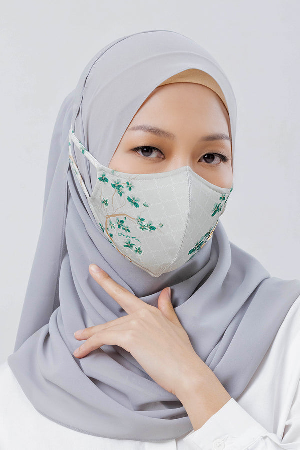 Jovian | Sakura Series Hijab Mask In Sage Green
