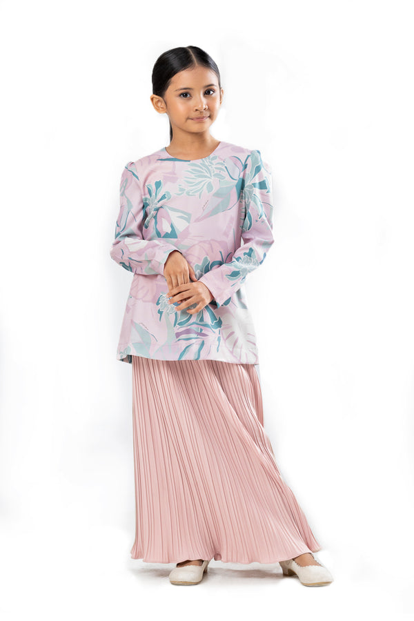 Florascene | Mawar Modern Kurung for Kids in Baby Pink (7685987041510)