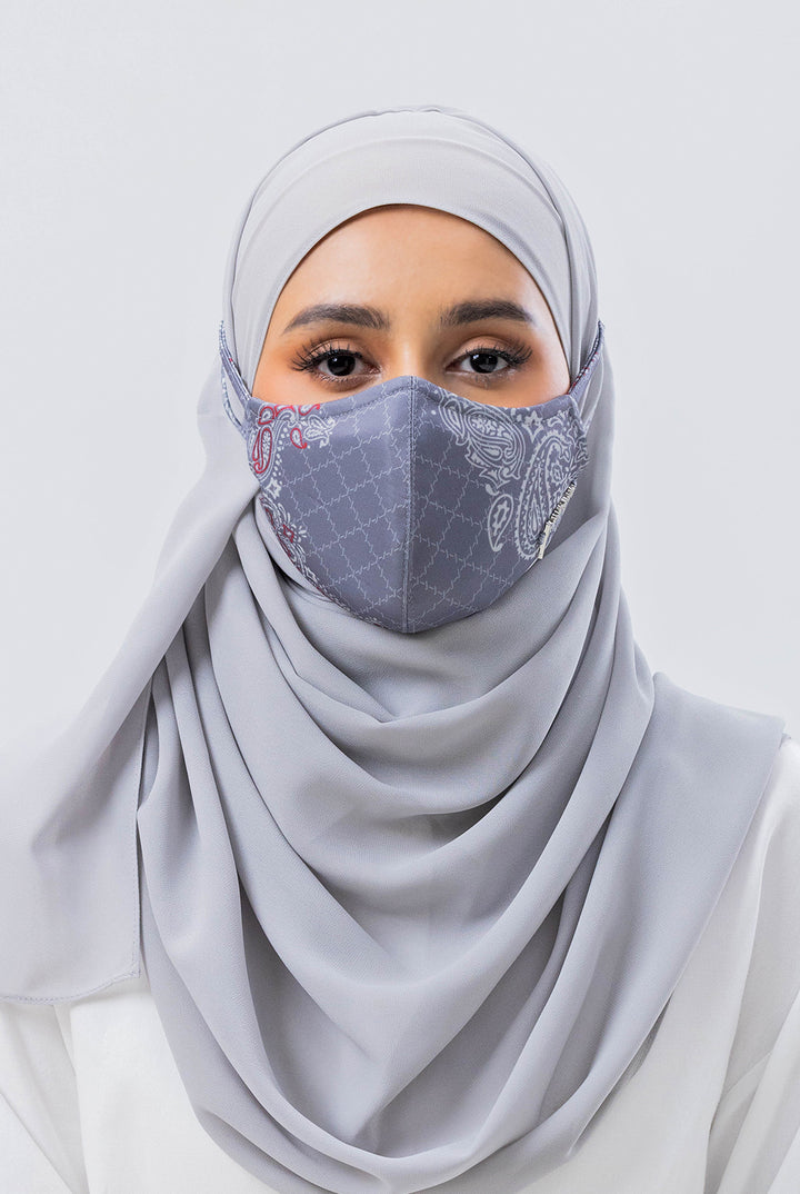 Jovian | Bandana Series Hijab Mask In Stone Grey (7711344689382)