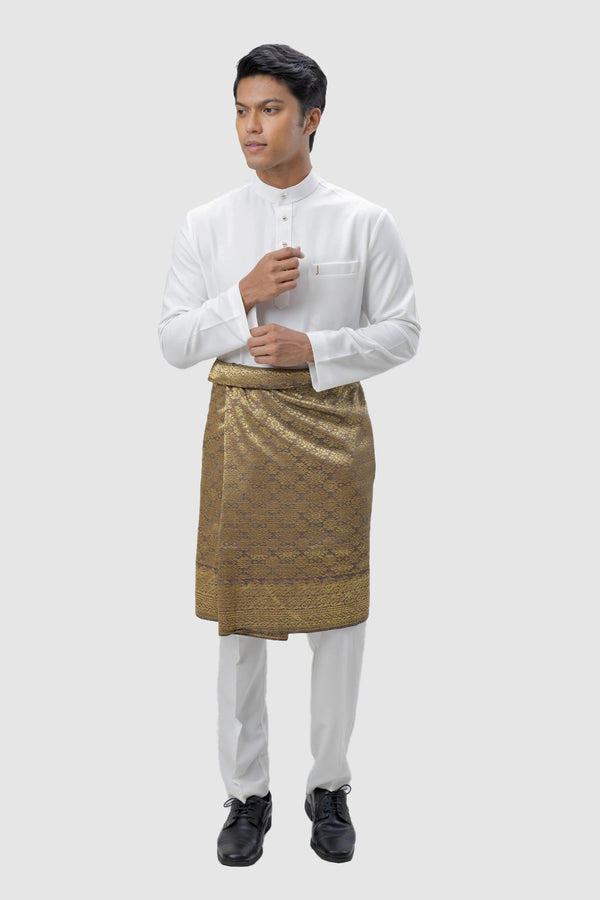 Jovian Men | Aqeef Modern Baju Melayu In Off White