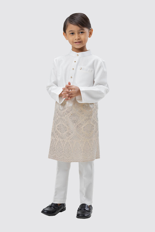 Jovian Men | Baby Aqeef Modern Baju Melayu In Off White (7727116157158)