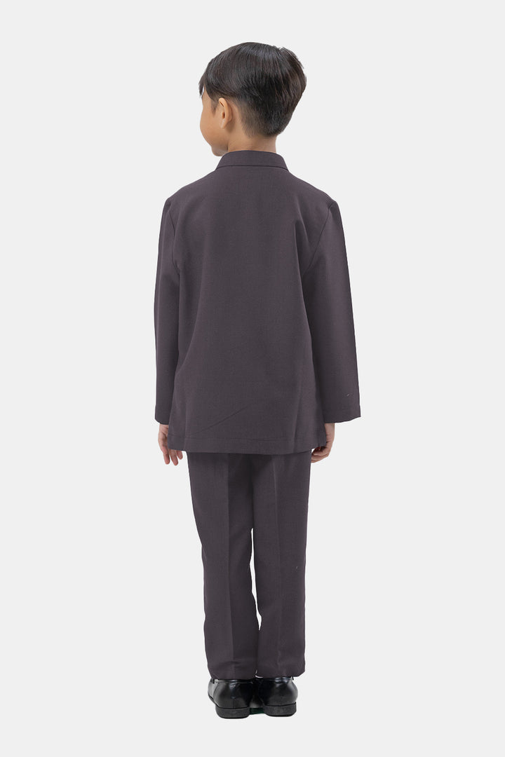 Jovian Men | Baby Aqeef Modern Baju Melayu In Dark Grey (7727180873958)
