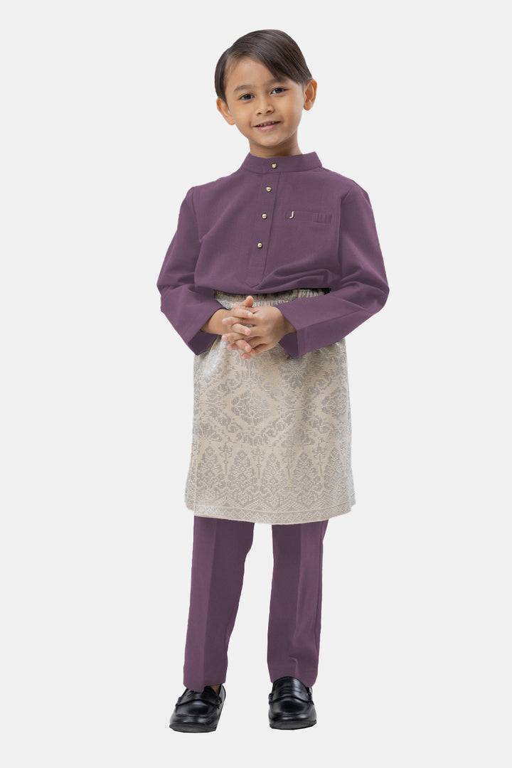 Jovian Men | Baby Aqeef Modern Baju Melayu In Dusty Plum (7727189164262)