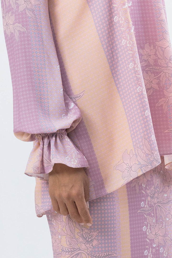Nusantara | Widuri Cuffed Sleeve Modern Kurung In Mauve Pink (7751610925286)