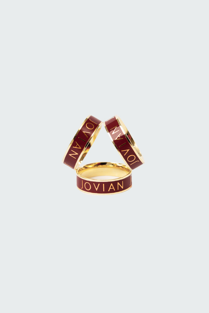 Jovian | Hijab Ring in Maroon Gold (8025915064550)