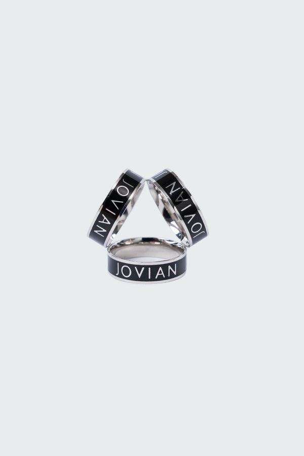 Jovian | Hijab Ring in Black Silver