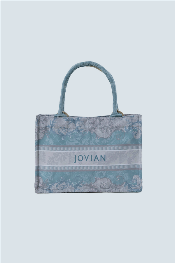 Jovian | Printed Mini Tote Bag Baroque in Sea Green