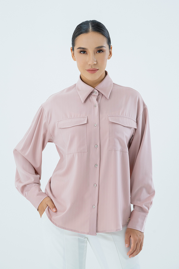 Jovian | Casual Blouse Isla in Baby Pink