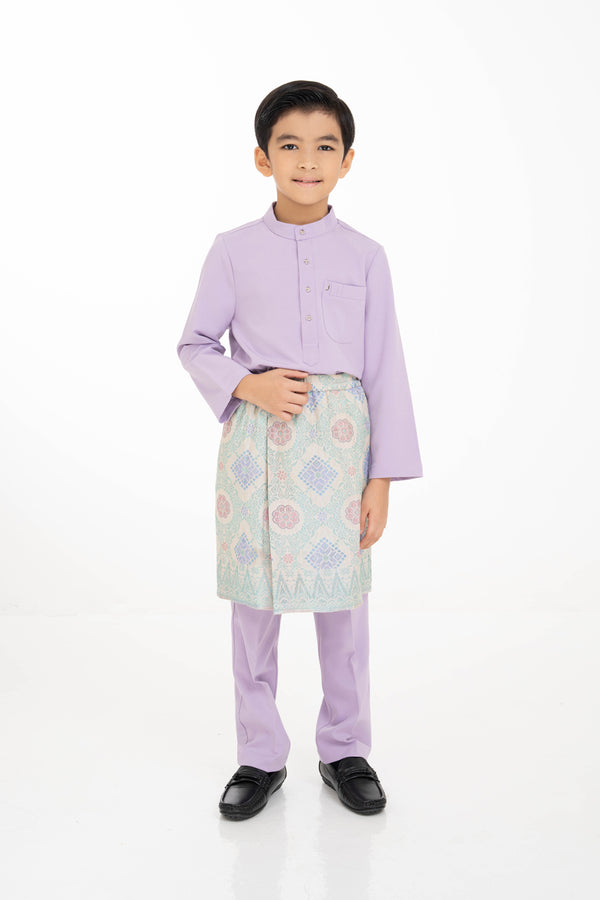 Jovian Men Kids | Aqeef Modern Baju Melayu in Purple