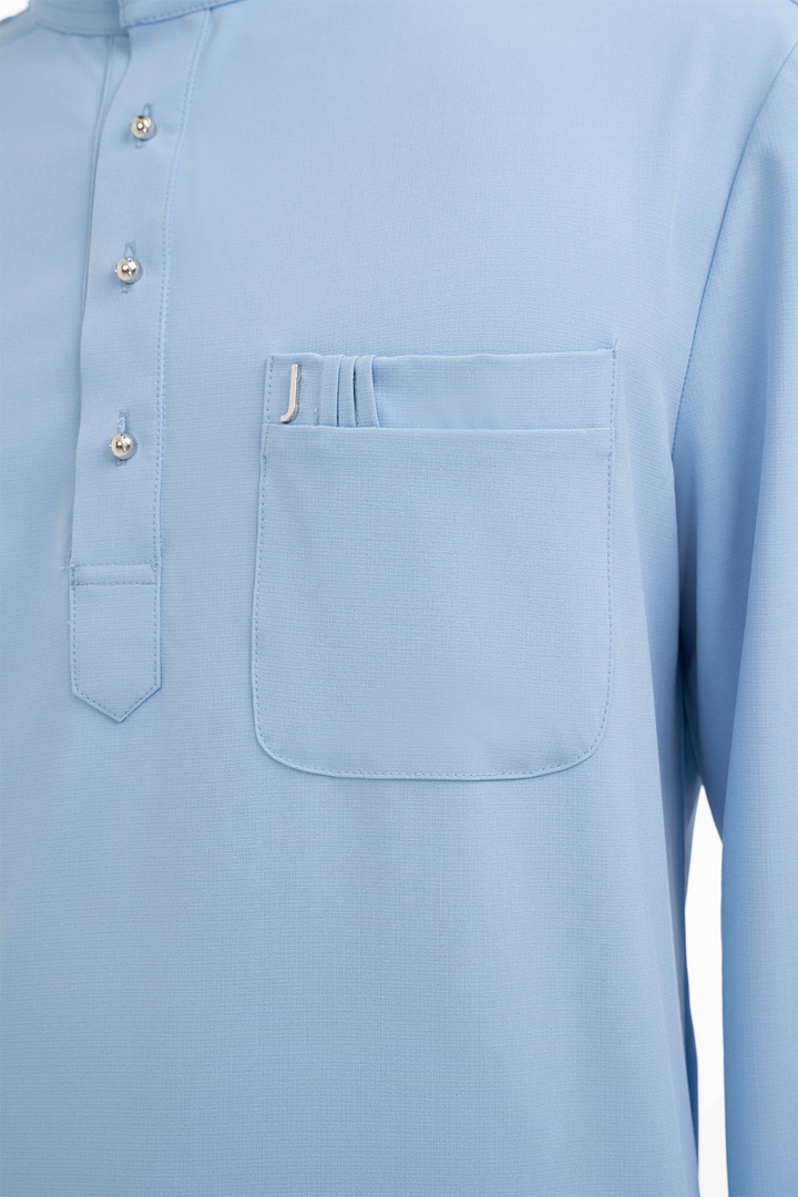Jovian Men | Aqeef Modern Baju Melayu in Powder Blue (8162245411046)