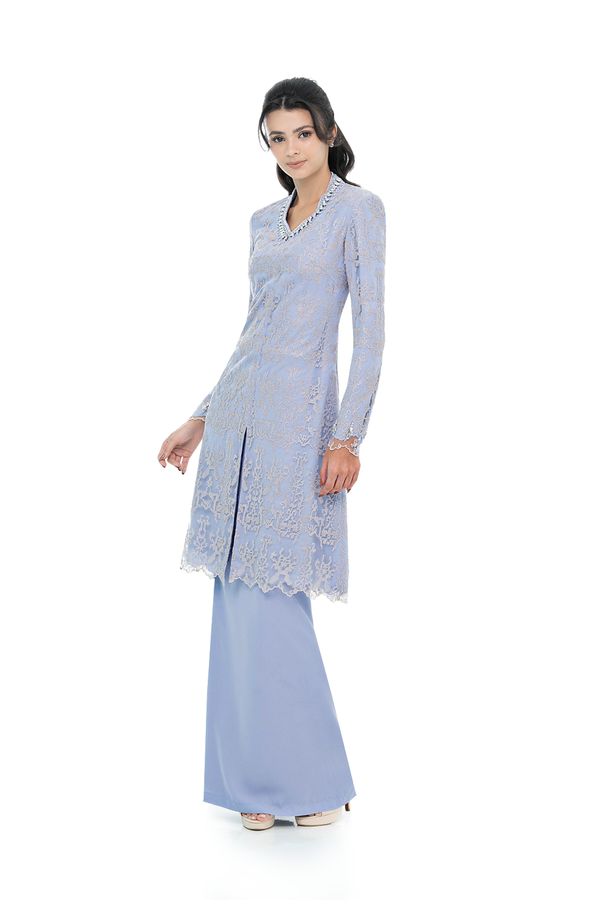 Jovian Luxe Makassar | Kristiyana Modern Long Kurung in Powder Blue (8179759448294)