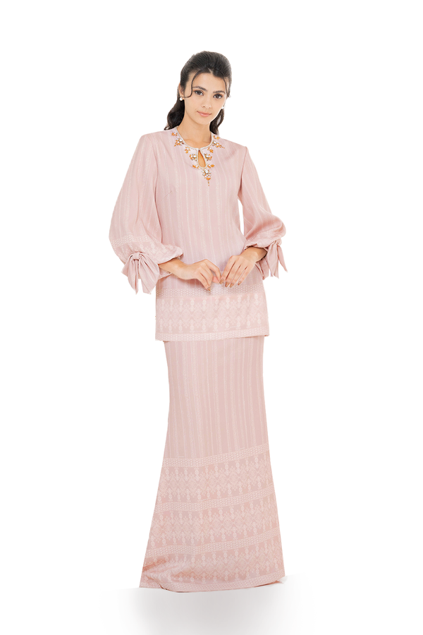 Jovian Luxe Makassar | Ratih Modern Mini Kurung in Dusty Pink (8179880263910)