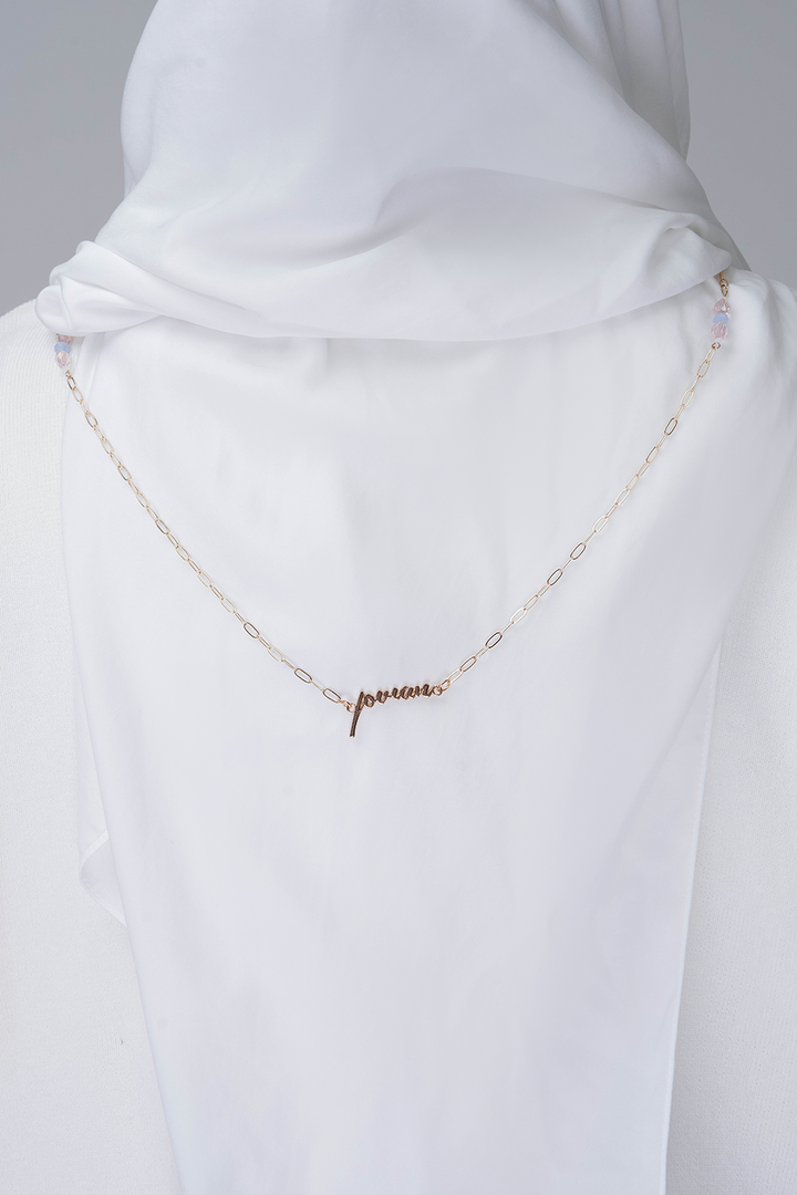 Jovian | Gold Emblem Glasses Chain with Crystal (8248777638118)