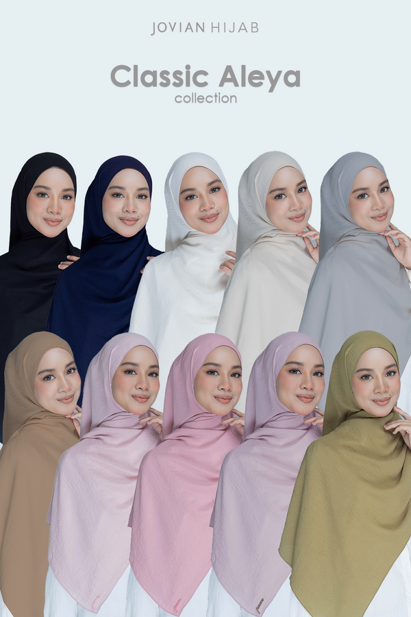 Jovian Hijab | Aleya Cotton Poly Classic Long Shawl