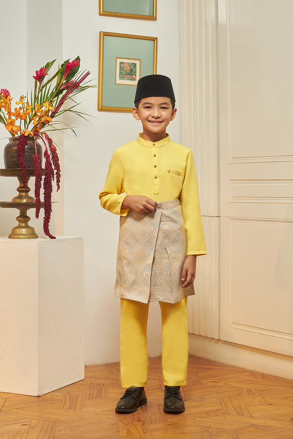 Jovian Men Kids | Adam Baju Melayu in Yellow (8453742919910)