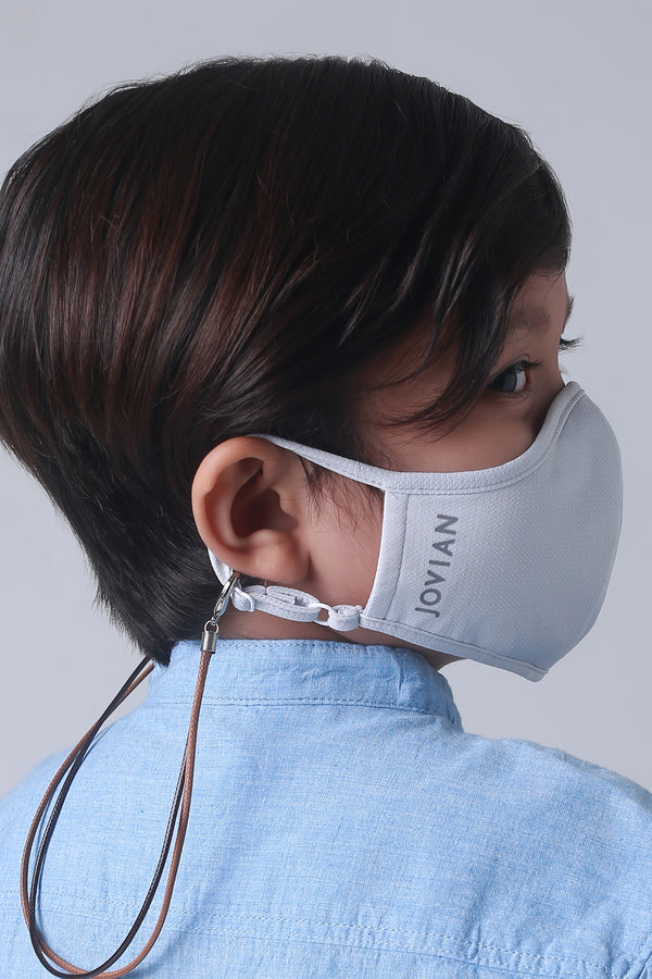 Jovian | Leather Mask String For Kids in Coffee Brown