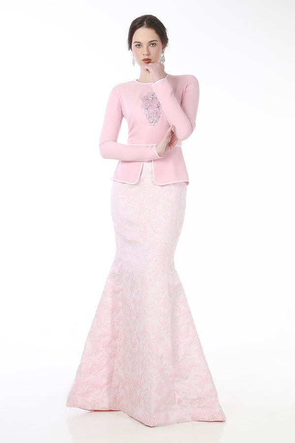 Russe | Vera Modern Dress In Blush Pink